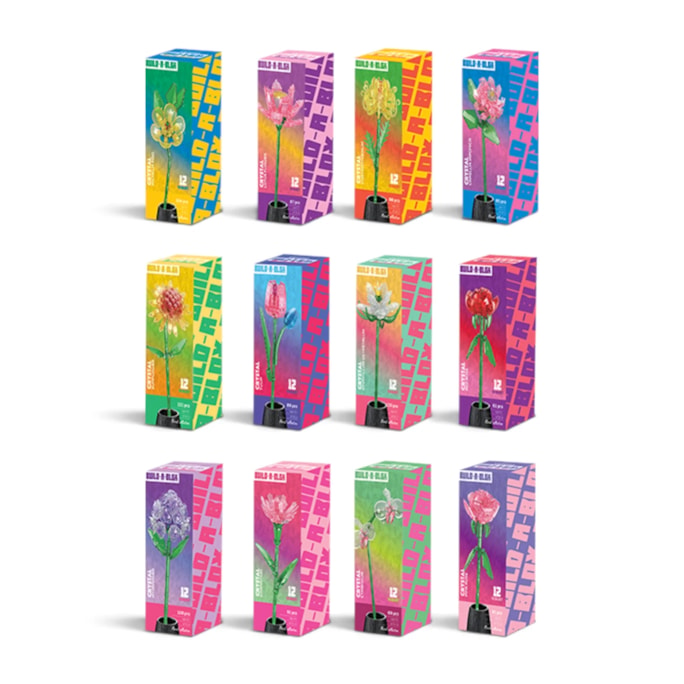 Wholesale Crystal Flowers Building Blocks CDU | Wholesale Direct