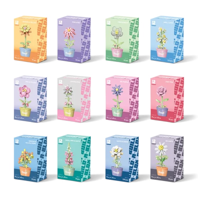 Wholesale Flower Pot Building Blocks Series 3 CDU | Wholesale Direct