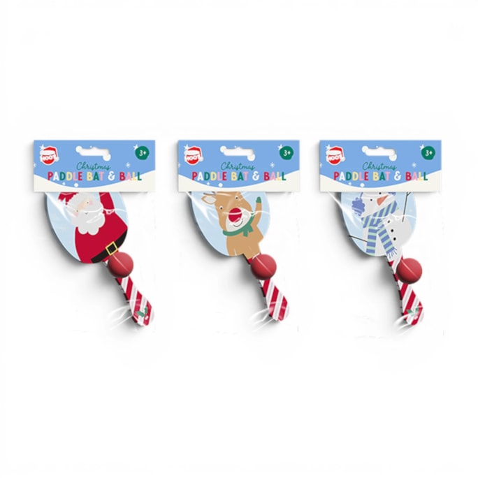 Wholesale Christmas Paddle Bat & Ball | Wholesale Direct