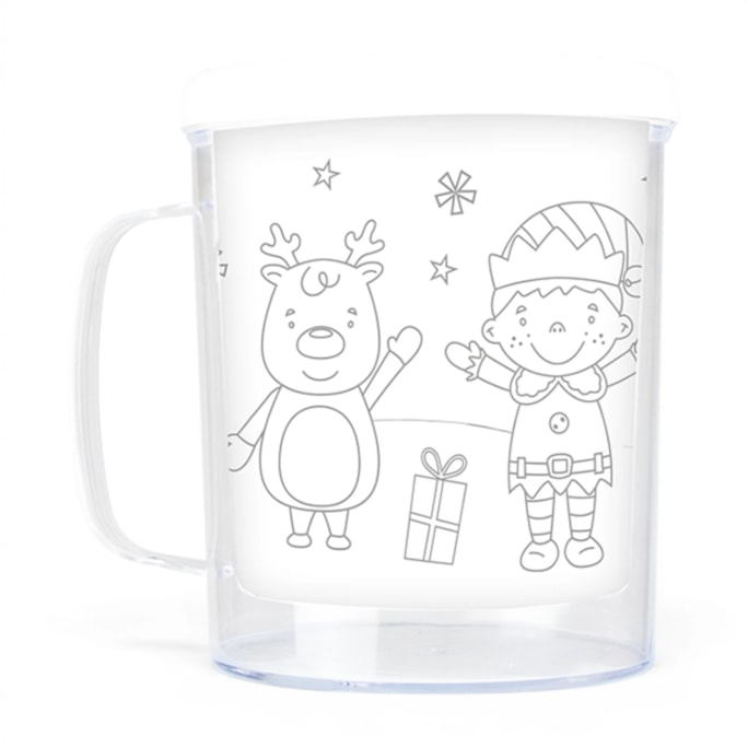 Wholesale Colour Your Own Christmas Mug | Wholesale Direct Wholesale Colour Your Own Christmas Mug | Wholesale Direct