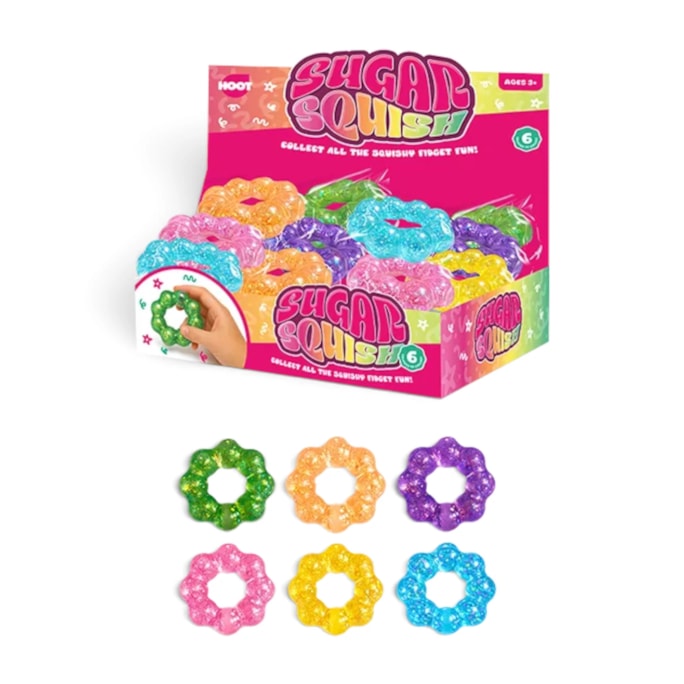 Wholesale Glitter Bracelet Sugar Filled Squishy CDU | Wholesale Direct