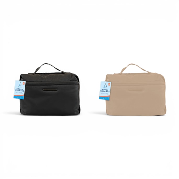 Wholesale Zipped Wash Bag 23cm x 17cm | Wholesale Direct
