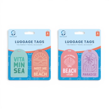 Wholesale Trend PU Leather Luggage Tags 2pk | Wholesale Direct Wholesale Trend PU Leather Luggage Tags 2pk | Wholesale Direct