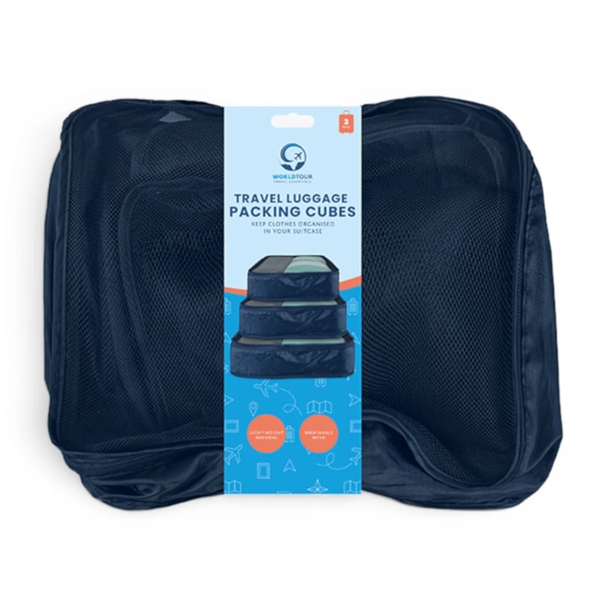 Wholesale Travel Luggage Packing Cubes 3pk | Wholesale Direct