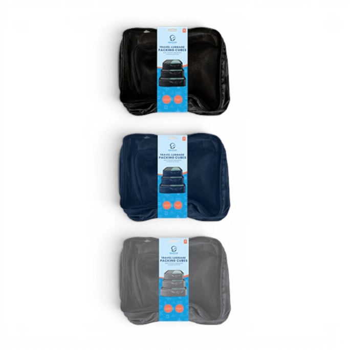 Wholesale Travel Luggage Packing Cubes 3pk | Wholesale Direct