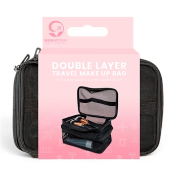 Wholesale Double Layer Travel Make Up Bag CDU | Wholesale Direct