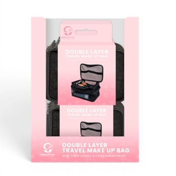 Wholesale Double Layer Travel Make Up Bag CDU | Wholesale Direct