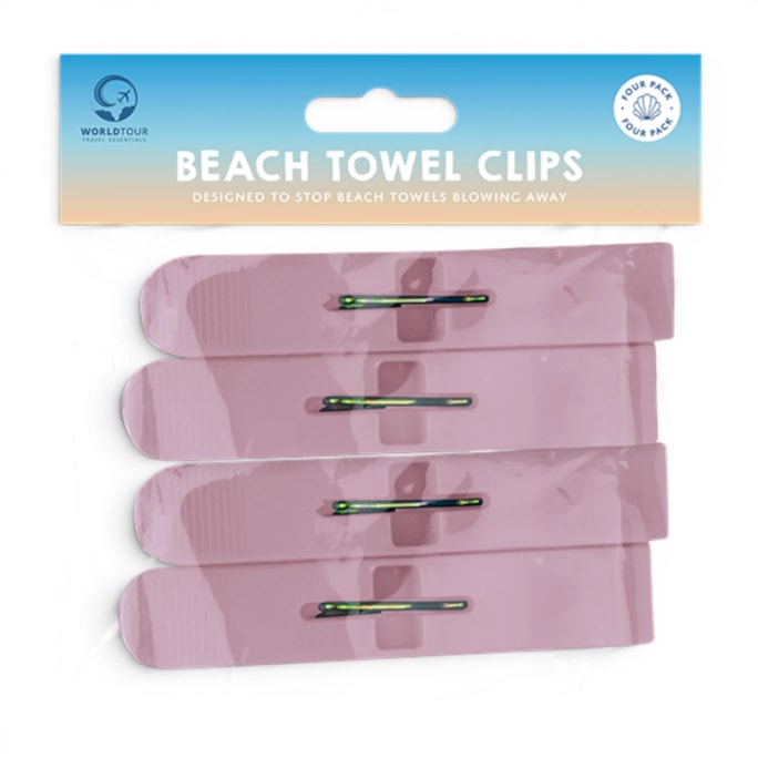 Wholesale Beach Towel Clips - 4 Pack | Wholesale Direct Wholesale Beach Towel Clips - 4 Pack | Wholesale Direct