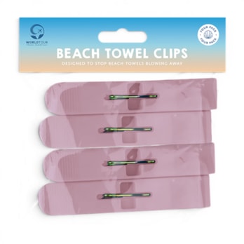 Wholesale Beach Towel Clips - 4 Pack | Wholesale Direct