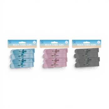 Wholesale Beach Towel Clips - 4 Pack | Wholesale Direct Wholesale Beach Towel Clips - 4 Pack | Wholesale Direct