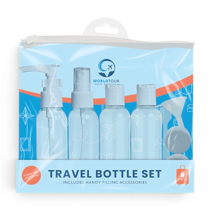 Wholesale Travel Bottle Set 8pc | Wholesale Direct