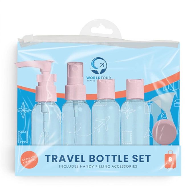 Wholesale Travel Bottle Set 8pc | Wholesale Direct