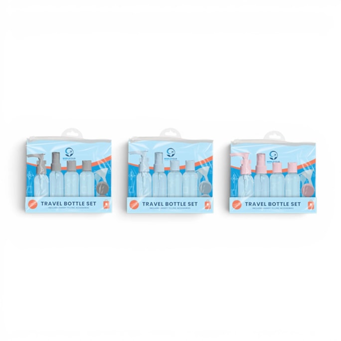 Wholesale Travel Bottle Set 8pc | Wholesale Direct Wholesale Travel Bottle Set 8pc | Wholesale Direct