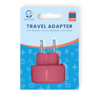 Wholesale Coloured Travel Adaptor UK to EU | Wholesale Direct