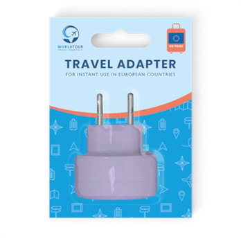 Wholesale Coloured Travel Adaptor UK to EU | Wholesale Direct