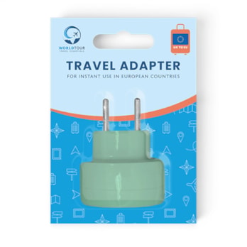 Wholesale Coloured Travel Adaptor UK to EU | Wholesale Direct