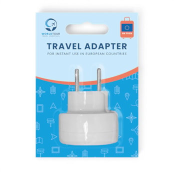 Wholesale Coloured Travel Adaptor UK to EU | Wholesale Direct
