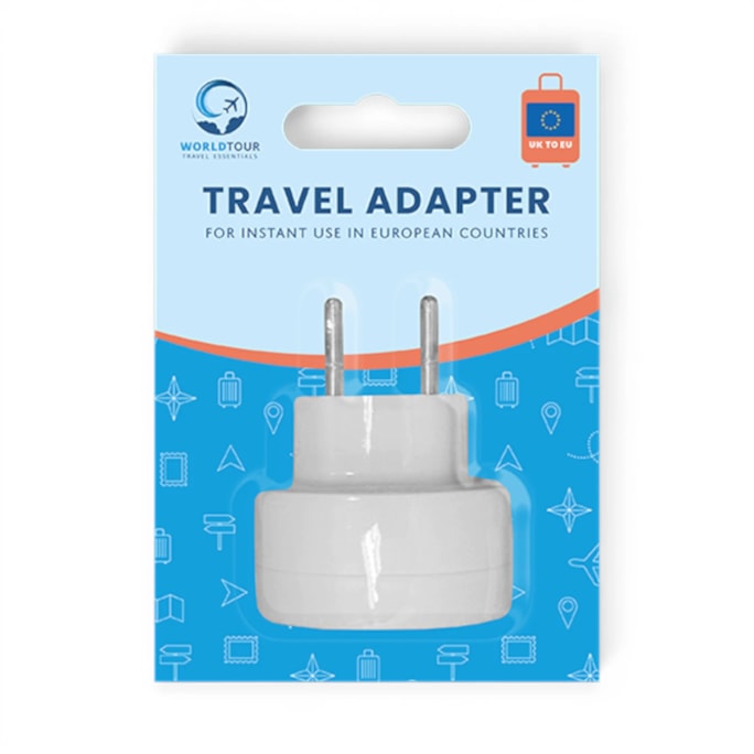 Wholesale Coloured Travel Adaptor UK to EU | Wholesale Direct