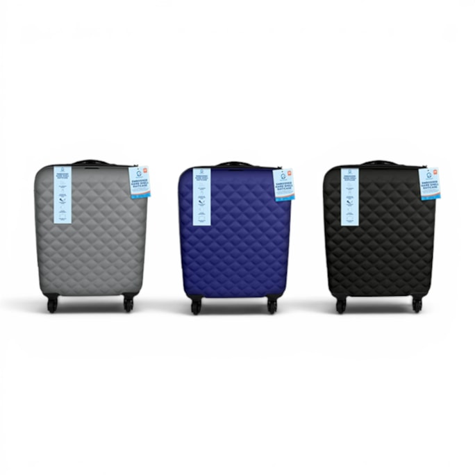Wholesale Travel 20" Embossed Shell Suitcase | Wholesale Direct