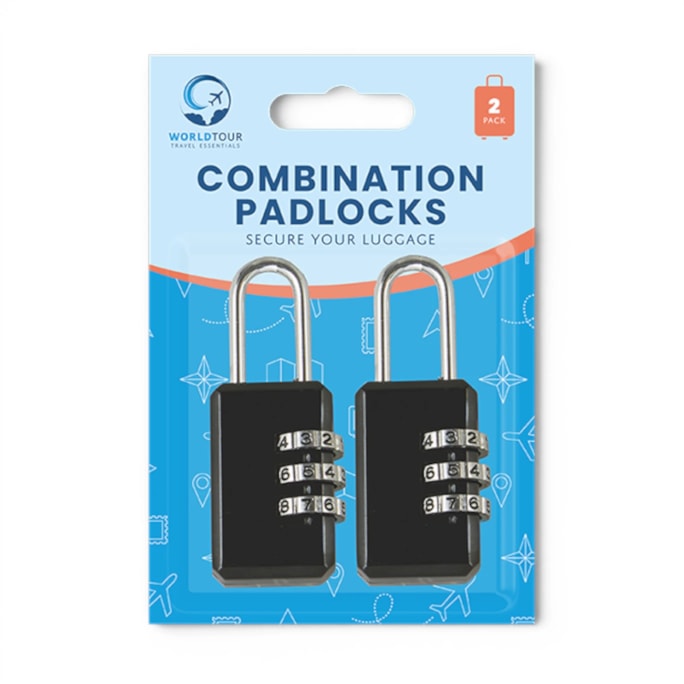 Wholesale Combination Padlocks 2 Pack | Wholesale Direct