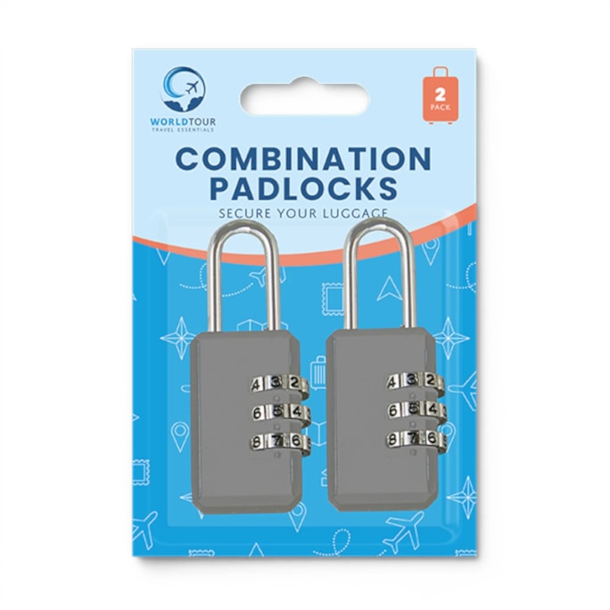 Wholesale Combination Padlocks 2 Pack | Wholesale Direct
