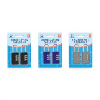 Wholesale Combination Padlocks 2 Pack | Wholesale Direct