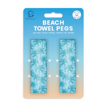 Wholesale Beach Towel Pegs 2 Pack | Wholesale Direct