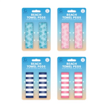 Wholesale Beach Towel Pegs 2 Pack | Wholesale Direct