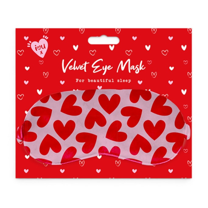 Wholesale Valentine's Velvet Eye Mask | Wholesale Direct