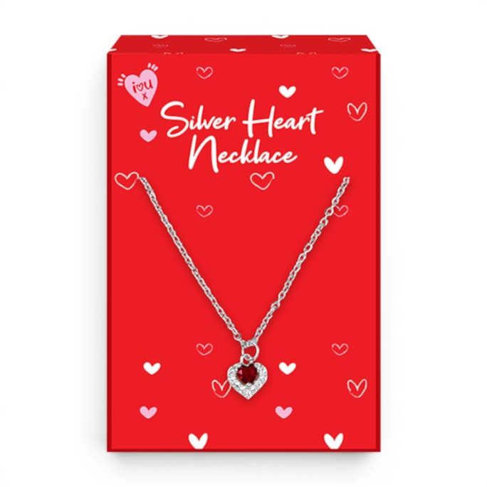 Wholesale Valentine's Day Silver Heart Necklaces in CDU | Wholesale Direct