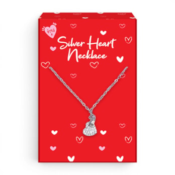 Wholesale Valentine's Day Silver Heart Necklaces in CDU | Wholesale Direct