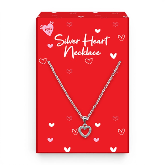 Wholesale Valentine's Day Silver Heart Necklaces in CDU | Wholesale Direct