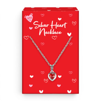 Wholesale Valentine's Day Silver Heart Necklaces in CDU | Wholesale Direct