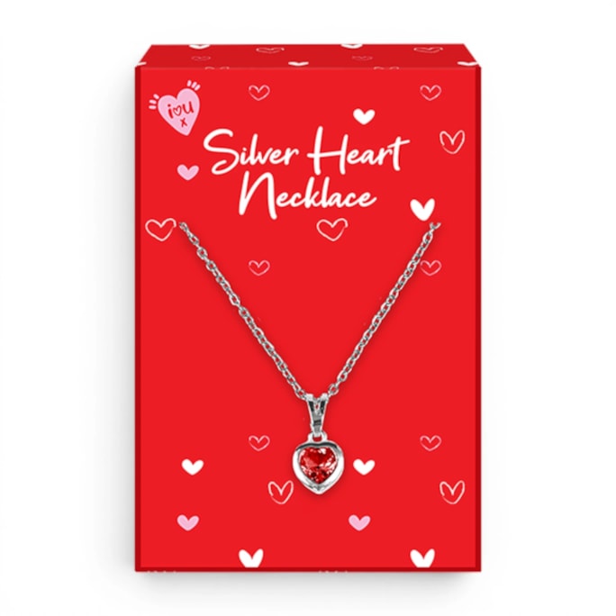 Wholesale Valentine's Day Silver Heart Necklaces in CDU | Wholesale Direct