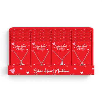 Wholesale Valentine's Day Silver Heart Necklaces in CDU | Wholesale Direct Wholesale Valentine's Day Silver Heart Necklaces in CDU | Wholesale Direct