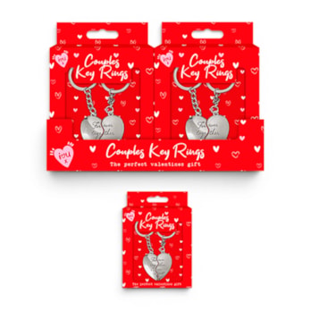 Wholesale Twin Heart Couples Key Ring in CDU | Wholesale Direct Wholesale Twin Heart Couples Key Ring in CDU | Wholesale Direct