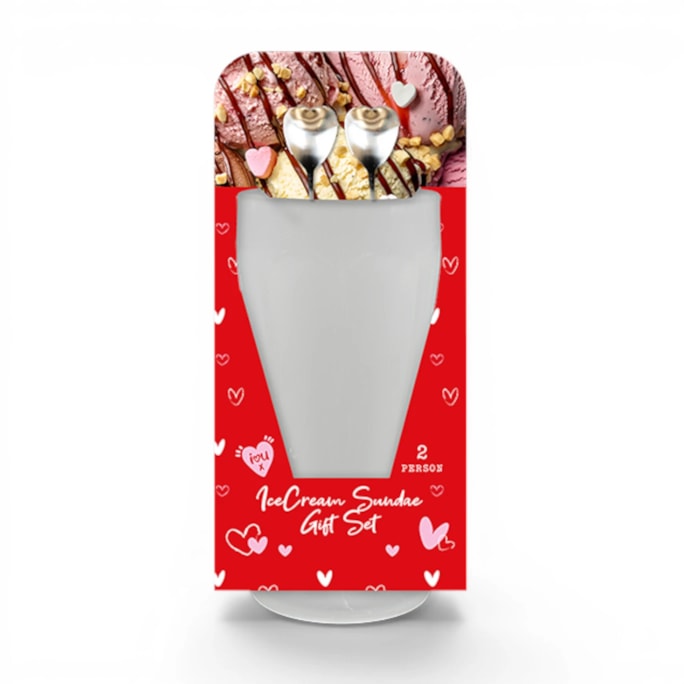Wholesale Couples Ice Cream Sundae Gift Set | Wholesale Direct