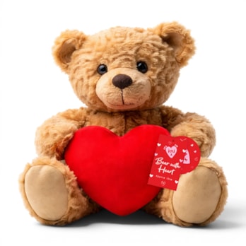 Wholesale Valentines Bear With Heart Plush 15cm | Wholesale Direct Wholesale Valentines Bear With Heart Plush 15cm | Wholesale Direct