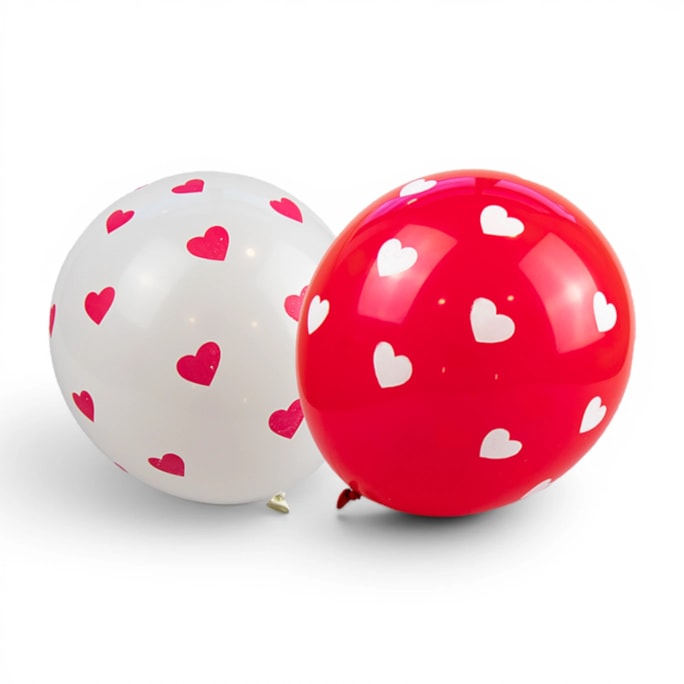 Wholesale Heart Printed Balloons 10 Pack | Wholesale Direct