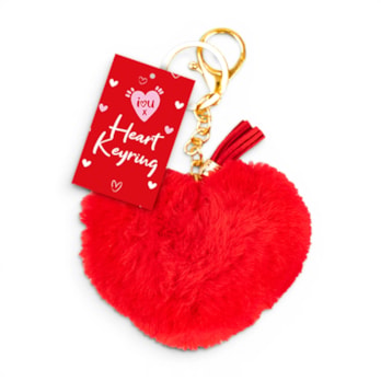 Wholesale Valentine's Heart Plush Keyring | Wholesale Direct