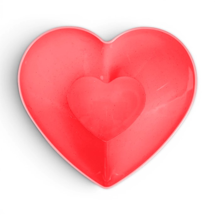 Wholesale Red Plastic Heart Serving Bowl | Wholesale Direct