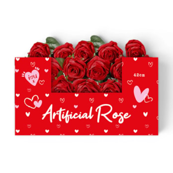 Wholesale Valentine's Artificial Rose 42cm in in CDU | Wholesale Direct