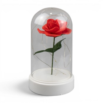 Wholesale Valentine's LED Rose Cloche 19cm | Wholesale Direct