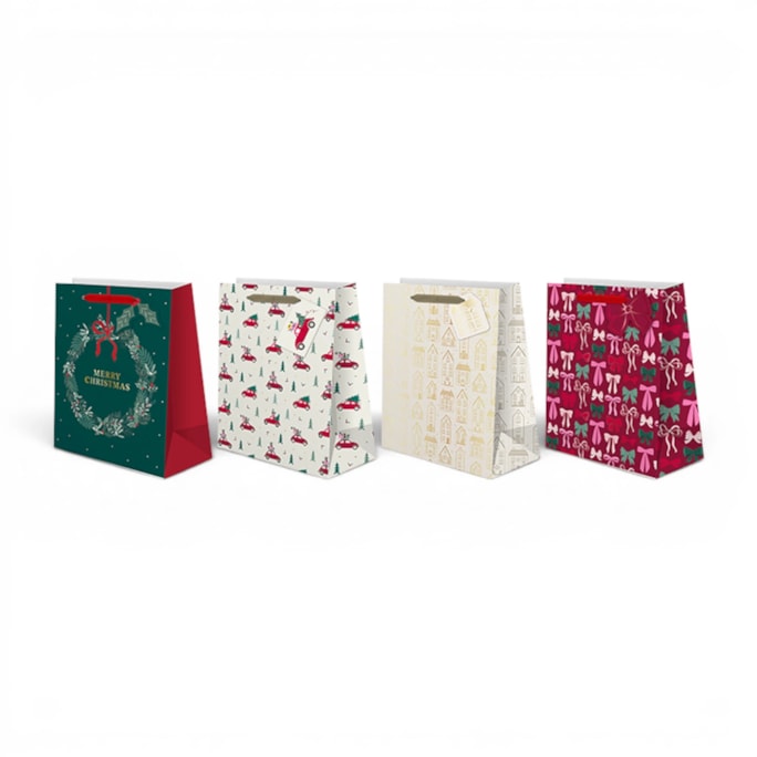 Wholesale Medium Christmas Gift Bag - Assortment 1 | Wholesale Direct