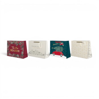 Wholesale Large Shopper Christmas Gift Bag - Assortment 1 | Wholesale Direct
