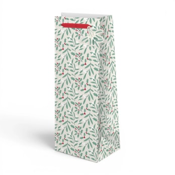 Wholesale Christmas Luxury Foiled Bottle Bag | Wholesale Direct