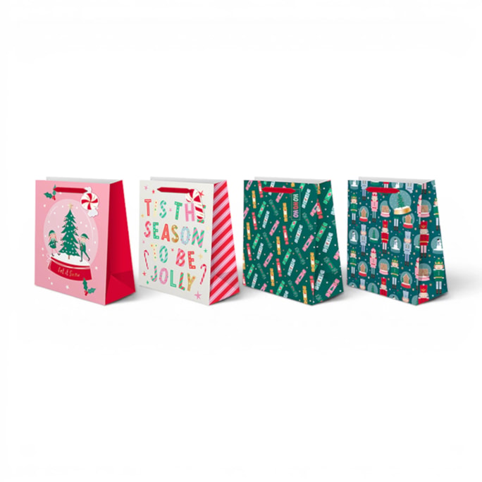Wholesale Medium Christmas Gift Bag - Assortment 2 | Wholesale Direct