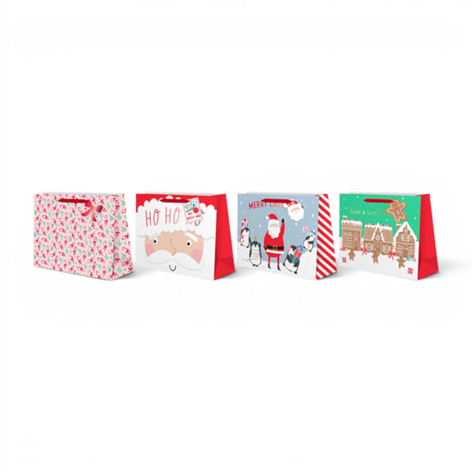 Wholesale Large Shopper Christmas Gift Bag - Assortment 2 | Wholesale Direct