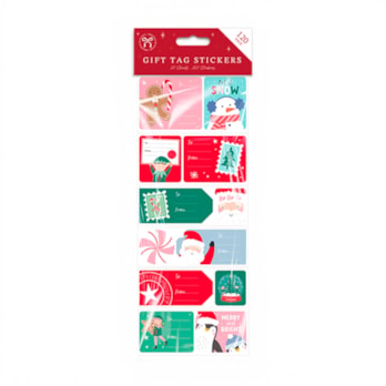 Wholesale Christmas Sticky Gift Tags - 120 Pack | Wholesale Direct