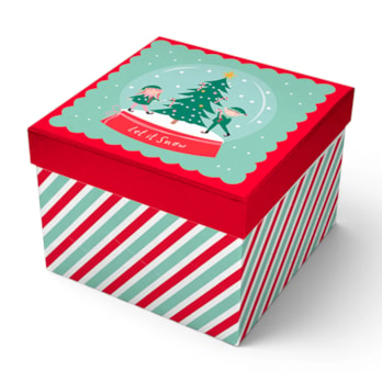 Wholesale Christmas Square Gift Box 16cm x 16cm | Wholesale Direct